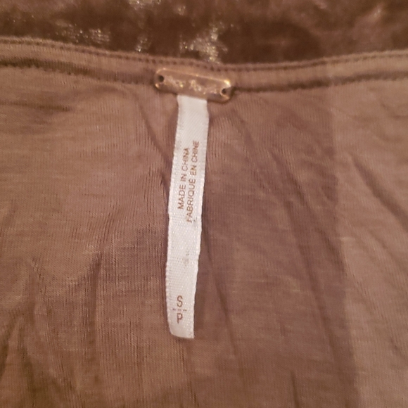Free People Velvet Tube Top, Sz S - Picture 4 of 6